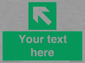 Custom Arrow Top Left Sign